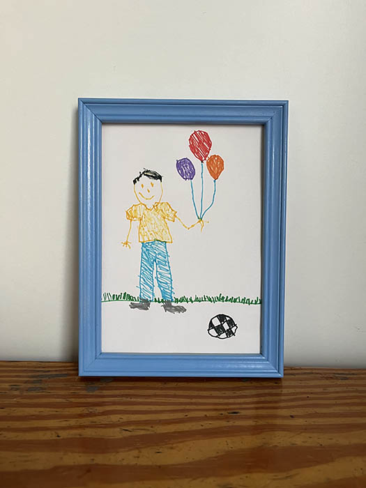 ROTULADOR SOBRE PAPEL.NIÑO GLOBOS.15,5 X 20,5