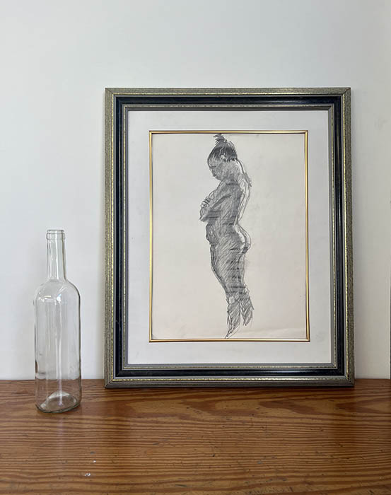 MUJER CON MOÑO (48x58)