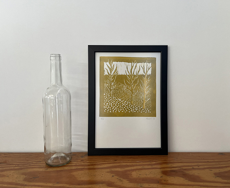 ÁRBOLES. Linografía (24x33,5)